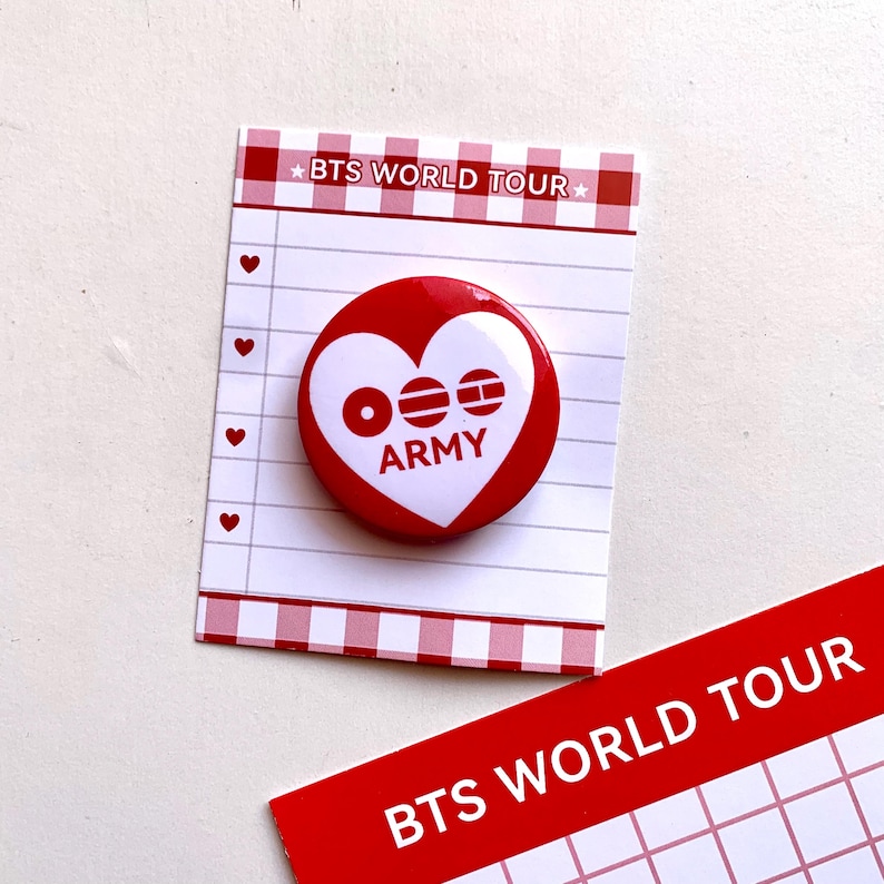 BTS Arirang pin for fan merch