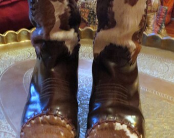 pony hair cowboy boots