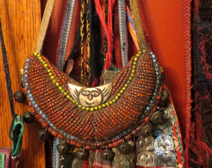 Coral and Turquoise Tribal Girth.