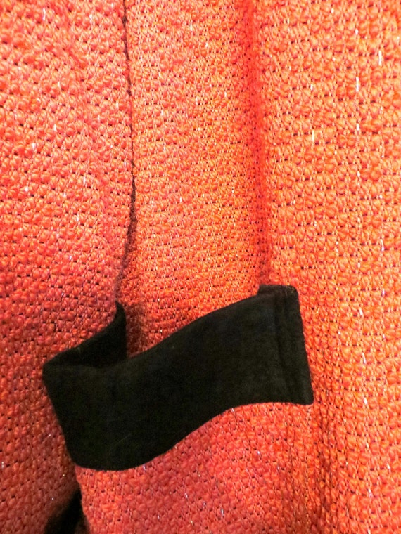 SALE OAK 40s/50s Salmon Glitter Threaded Coat with