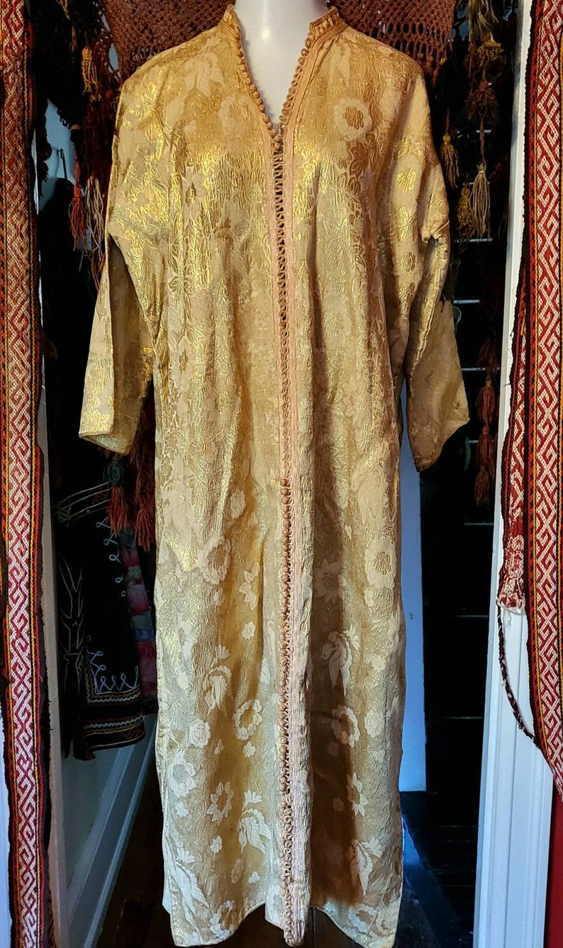 Ottomon Robe SALE Stunning 40s? Gold Lame Brocade Moroccan/ottoman Caftan/robe ...
