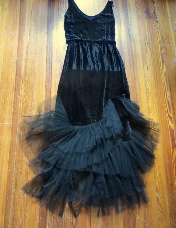 SALE Outrageous OOAK  30s Old Hollywood Black Velv