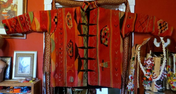 SALE XL Outrageous Ethnic Heavy Handmade Handwove… - image 7