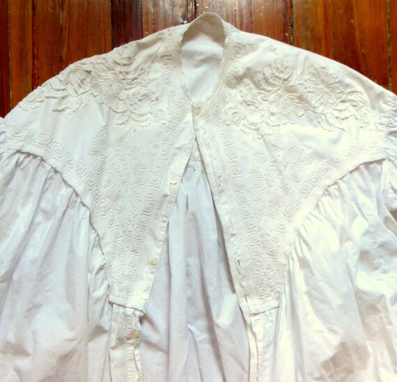 Stunning Antique Victorian/Edwardian White Cotton… - image 9