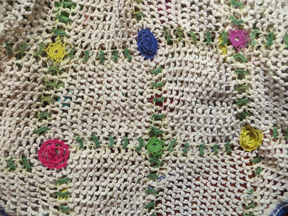 SALE OOAK Indian Kuchi/Rabari Hand Crocheted Ponc… - image 9