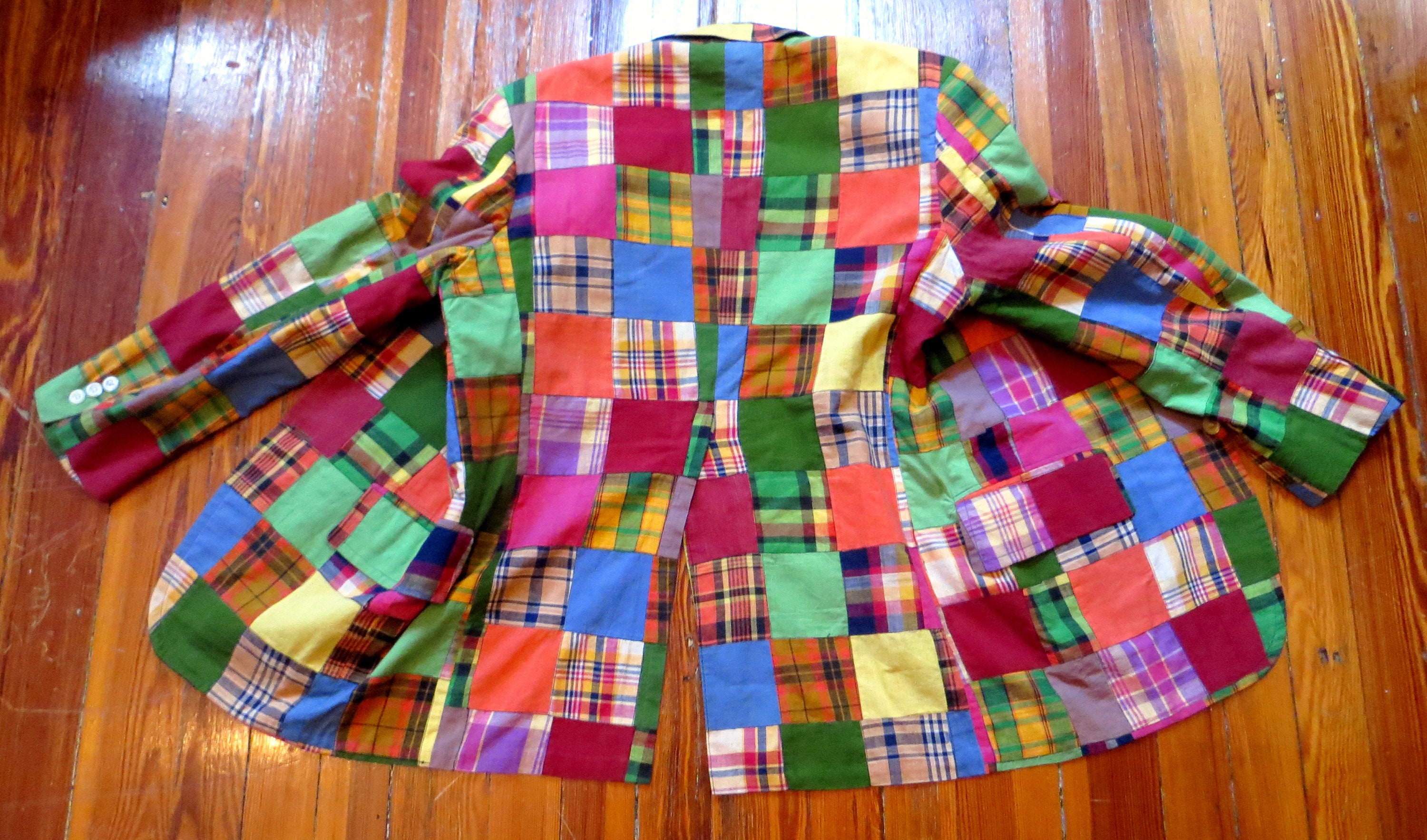SALE Fab Cotton Patchwork Jacket 1960s/70s Saks 5th Ave SALE Fab Cotton Patchwork Jacket 1960s/70s Saks 5th Ave