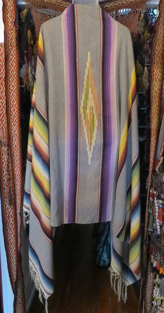 SALE 40s Mexican Saltillo/Serape/Blanket/Throw/Sha