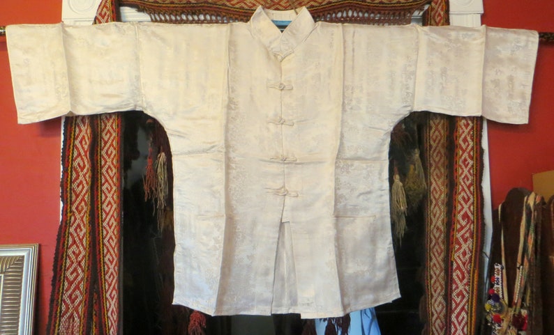 Fab 50s Asian Silk Pajama Set Beach PajamasBoudoirCostume