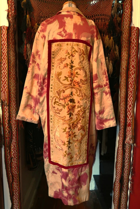 SALE OOAK Handmade Reversible Coat w/Tapestry Pan… - image 2