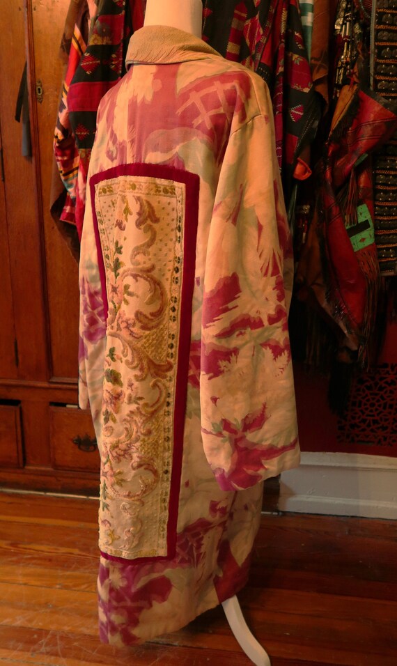 SALE OOAK Handmade Reversible Coat w/Tapestry Pan… - image 6