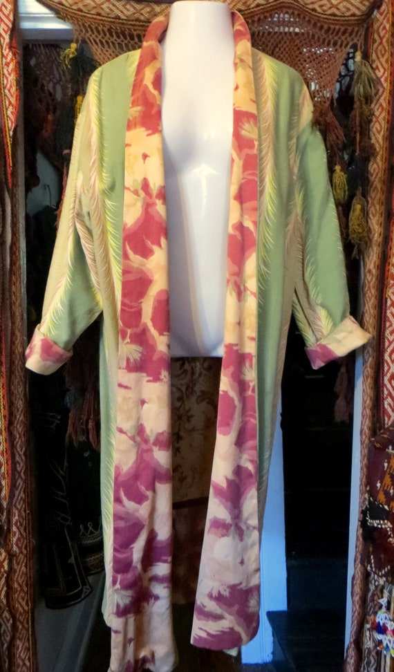 SALE OOAK Handmade Reversible Coat w/Tapestry Pan… - image 5