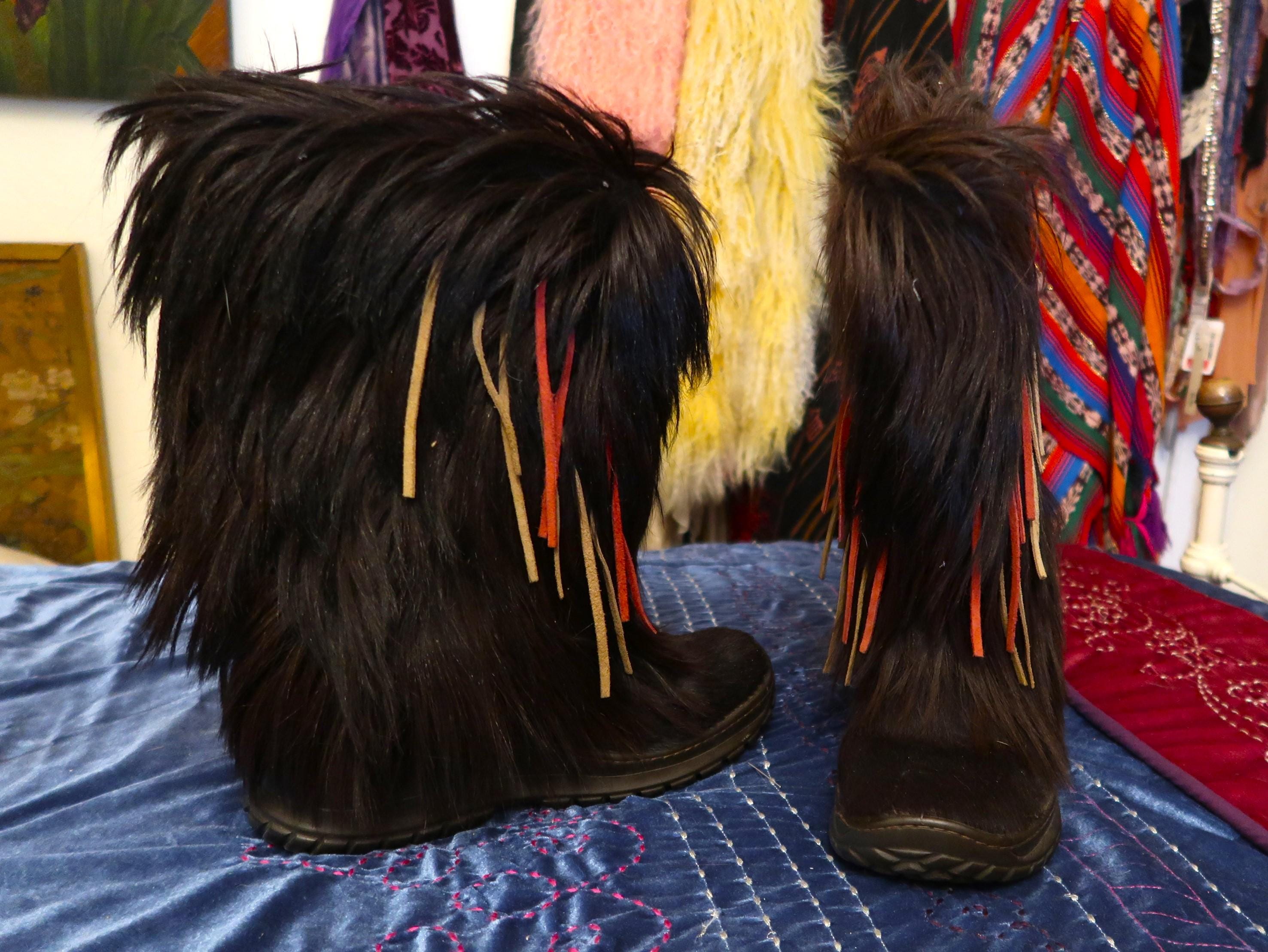 Pajar Fur Boots - Etsy