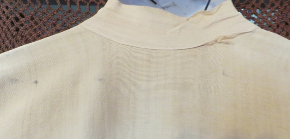 SALE Rare Antique 1930s Natural Silk Asian Embroi… - image 10