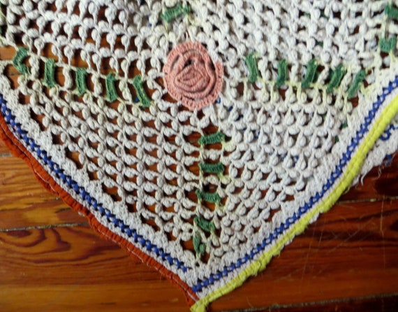 SALE OOAK Indian Kuchi/Rabari Hand Crocheted Ponc… - image 10