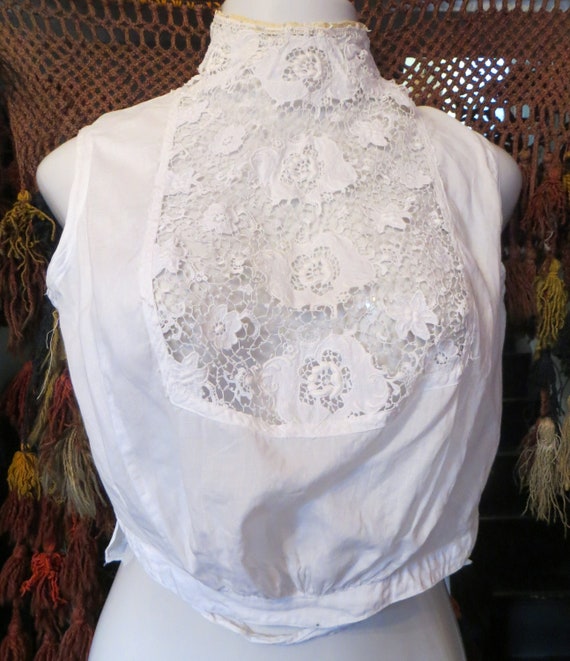 Stunning Antyique Victorian/Edwardian White Cotto… - image 2