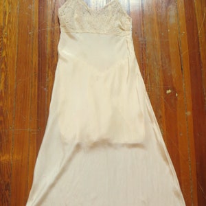 Rare 1920s Ivory Silk Lace Bodice Slip w/Attached Knickers Collector&#39;s Piece