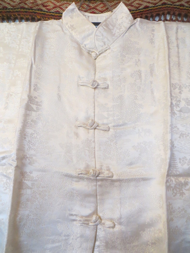 Fab 50s Asian Silk Pajama Set Beach PajamasBoudoirCostume