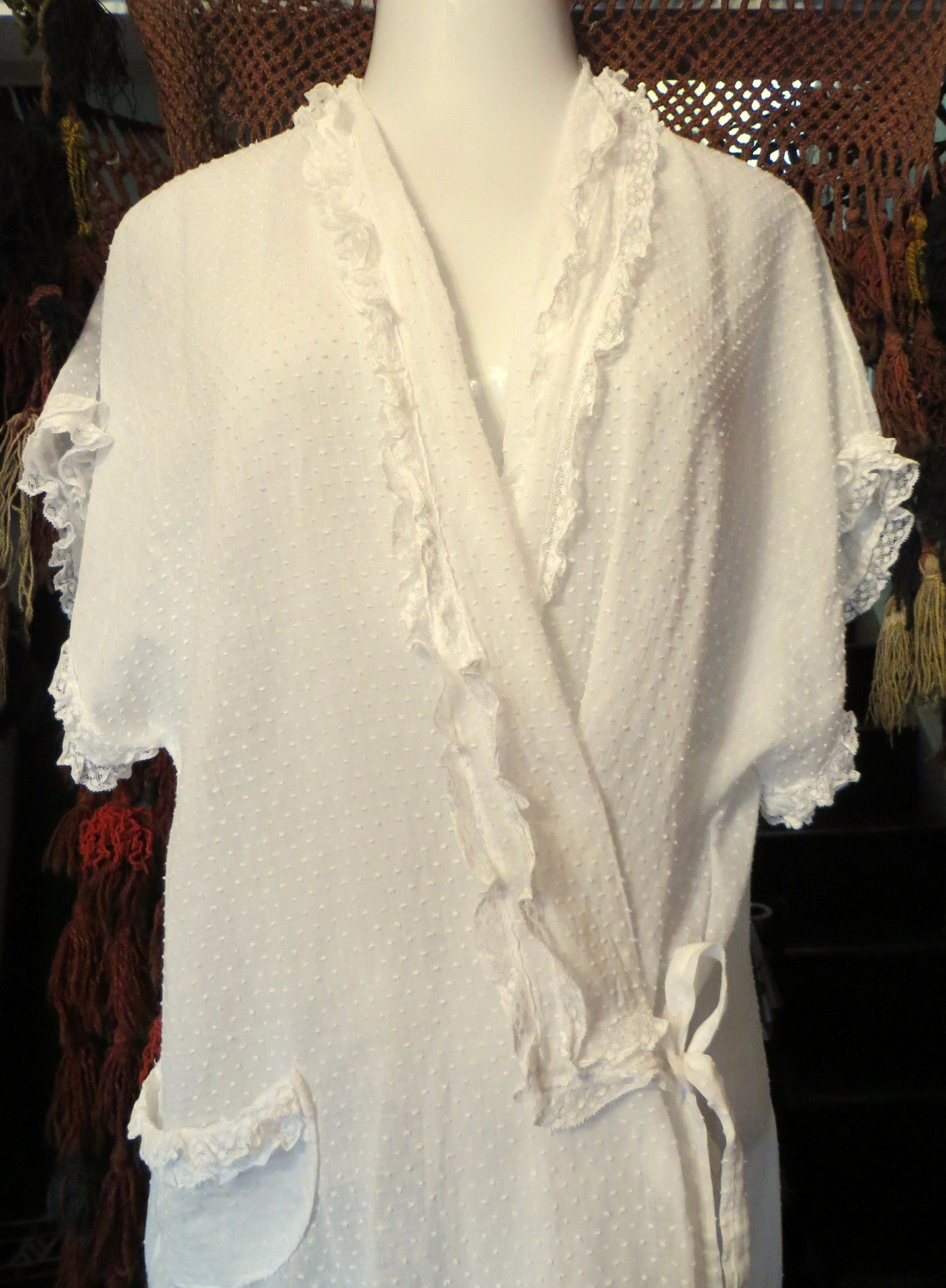 cotton wrap dressing gown