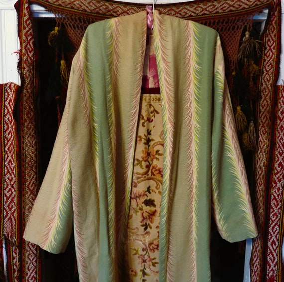 SALE OOAK Handmade Reversible Coat w/Tapestry Pan… - image 1