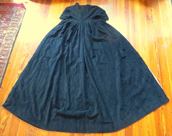 SALE Amazing Antique Edwardian Wool Cape w/Stunning A… - Gem