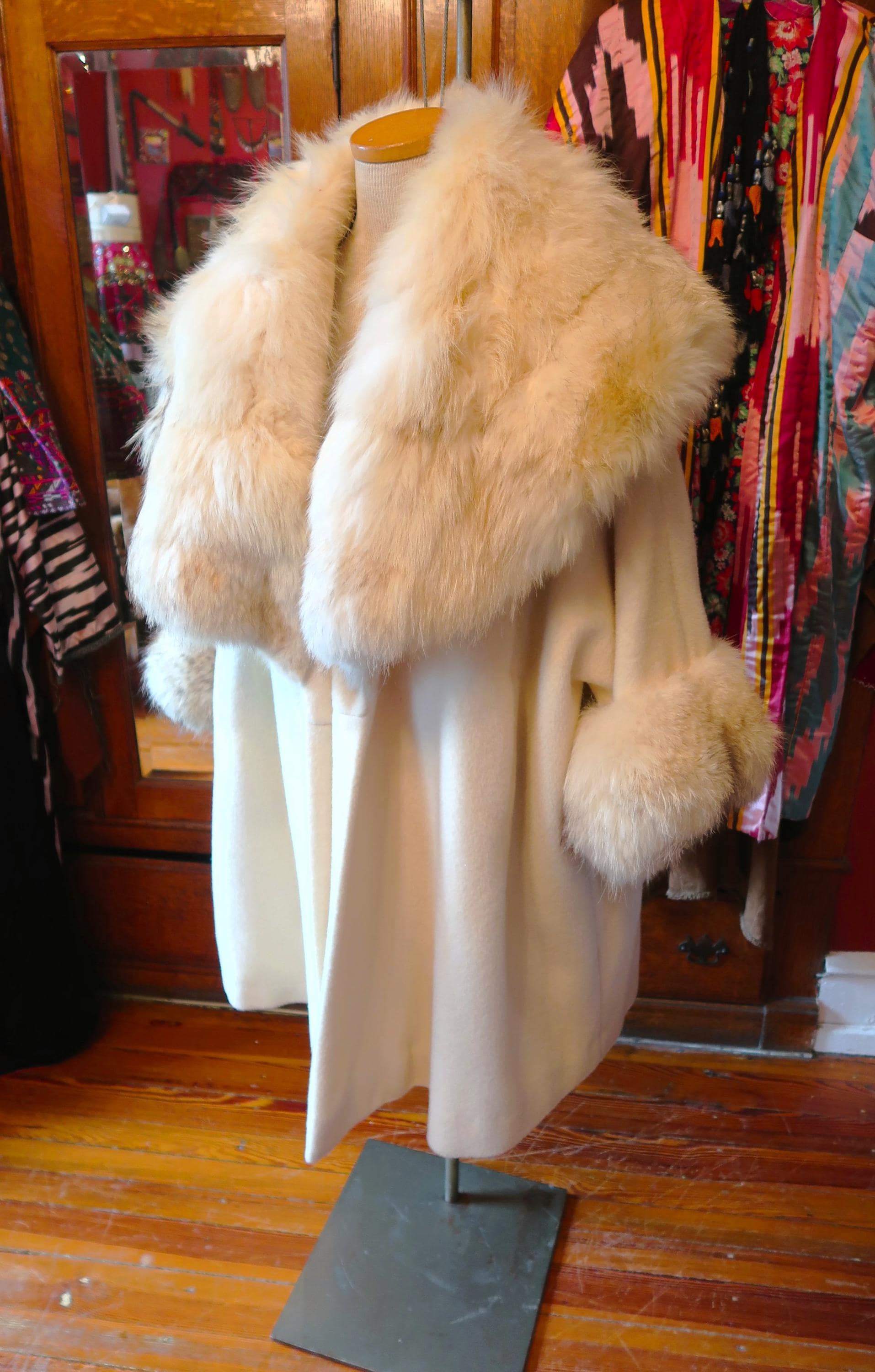 White Fox Fur Coat