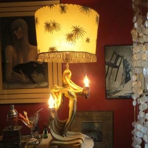 SALE 0utrageous Rare 1950s Continental Art Co Mid Century Mod Deco Lamp w/Multiple Settings PICK UP