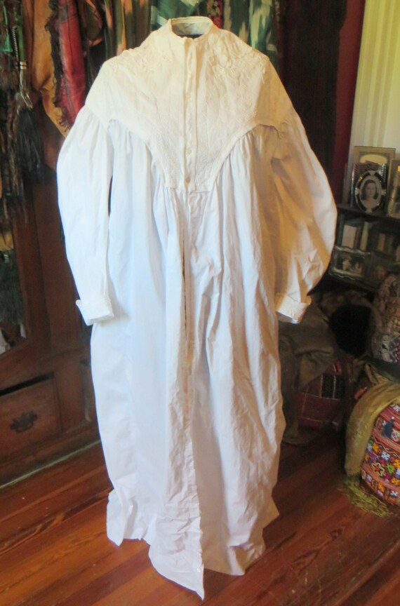 Stunning Antique Victorian/Edwardian White Cotton… - image 4