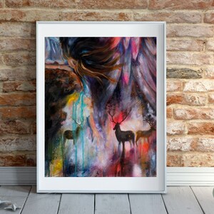 fine art print giclee print for bedroom wall decor living room art whimsical art surrealism print fantasy art surreal art print abstract