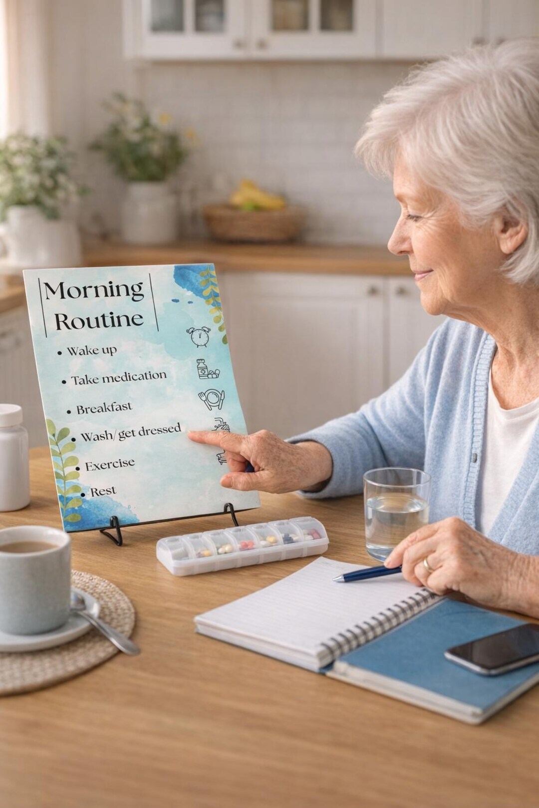 Dementia/alzheimer's Daily Routine Bundle | Visual Schedule for Seniors ...