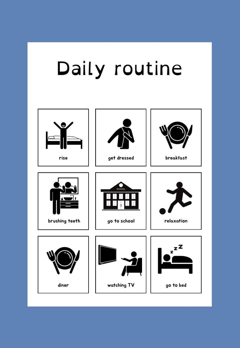 Autism & ADHD Visual Schedule Bundle Printable | Emotion Cards, Reward ...