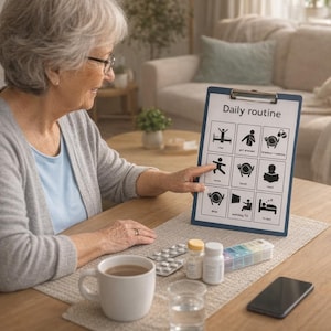 Pictograms for Daily Structure for Seniors Visual Daily Schedule for Dementia and Alzheimer’s/ visuele dagplanning bij dementie en Alzheimer
