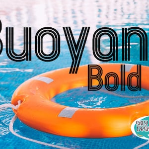 Buoyant Bold Font - Premium Font - True Type Font - Use with Cricut, Silhouette