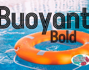 Buoyant Bold Font - Premium Font - True Type Font - Use with Cricut, Silhouette