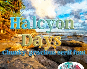 Halcyon Days Font - Premium Font - True Type Font - Use with Cricut, Silhouette