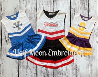 Gepersonaliseerde cheer-uniformen | Meisjes juichen outfits | Gepersonaliseerde cheerleaderuniform | Cheerleader-outfit | Aangepaste cheer-uniform