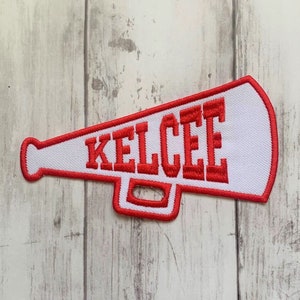 Personalisierter Cheer Aufnäher Monogrammed Cheer Aufnäher Aufnäher Personalisierter Aufnäher Megaphone Aufnäher