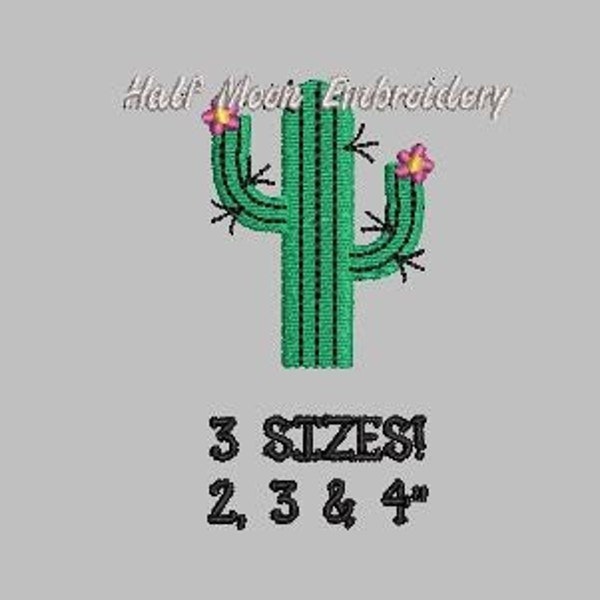 BOGO Free!  Mini Cactus Embroidery Design | Small Cactus | Mini Southwest Embroidery Design Mini Plant Embroidery Design Machine Embroidery