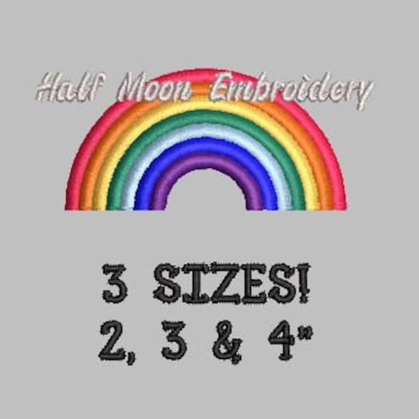 BOGO Free!  Rainbow Embroidery Design Mini Rainbow Small Rainbow Summer Embroidery Design Spring Embroidery Design Rain Embroidery Design