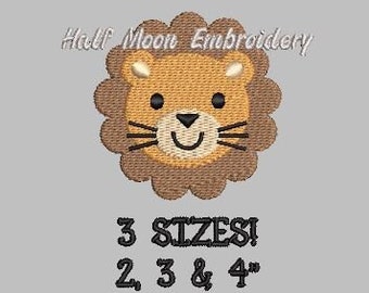 BOGO Free!  Mini Lion Face Embroidery Design | Small Lion Face Mini Lion Head Embroidery Design Small Lion Head Mini Lion Embroidery Design