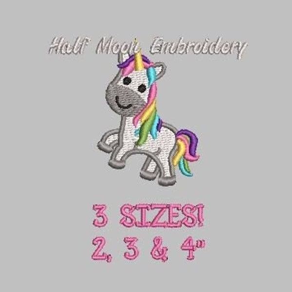 BOGO Free!  Mini Unicorn Embroidery Design | Small Unicorn | Horse Embroidery Design | Baby Girl Embroidery Design Animal Embroidery Design