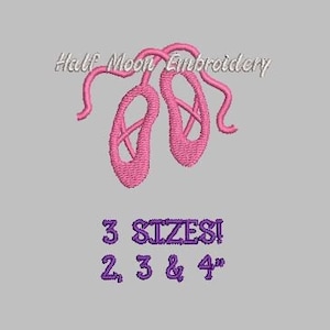 BOGO Free!  Mini Ballet Shoes Embroidery Design | Mini Ballet Slippers Embroidery Design | Small Ballet Shoes | Small Ballet Slippers