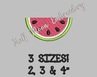 Mini Watermelon Embroidery Design | Small Watermelon | Fruit Embroidery Design | Food Embroidery Design | Summer Embroidery