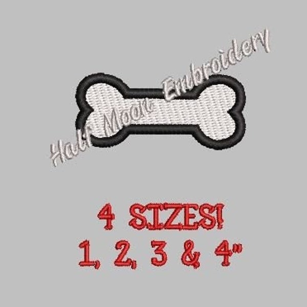 BOGO Free! Mini Hundeknochen Stickmuster | Kleiner Hundeknochen | Mini Tierknochen Embroidery Design | Kleintierknochen | Mini Hundestickerei