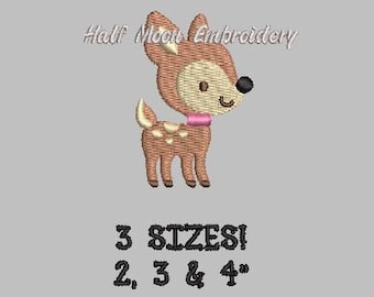 BOGO Free! Mini Baby Deer Embroidery Design | Mini Fawn Embroidery Design | Mini Deer | Small Deer | Mini Fawn Small Fawn | Woodland Animal