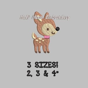 BOGO Free! Mini Baby Deer Embroidery Design | Mini Fawn Embroidery Design | Mini Deer | Small Deer | Mini Fawn Small Fawn | Woodland Animal