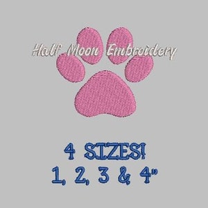 BOGO Free! Mini Cat Paw Embroidery Design Mini Cat Footprint Embroidery Design Animal Paw Embroidery Design Animal Footprint Embroidery