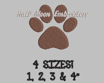 BOGO Free!  Mini Dog Paw Embroidery Design Small Dog Paw Mini Dog Footprint Embroidery Design Small Dog Footprint Animal Paw Embroidery