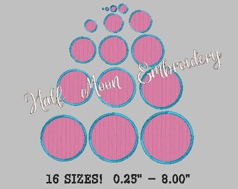Mini Polka Dots Embroidery Design | Small Polka Dots | Mini Dots | Small Dots | Mini Circle Embroidery Design | Small Circle