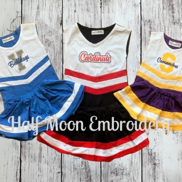 Uniformi da tifoso personalizzate / Abiti da tifoso per ragazze / Uniforme da cheerleader personalizzata / Abito da cheerleader / Uniforme da tifoso personalizzata