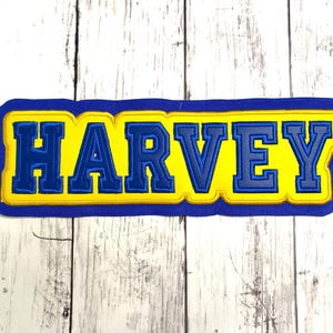 Personalized Letterman Jacket Name Patch | Custom Jacket Patches | Vinyl Name Patch | Custom Name Patch | Letterman Jacket Patches image 10
